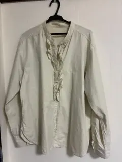 URBAN RESEARCH DOORS フリルブラウス 長袖 アイボリー