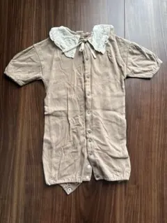 美品　tete a tete 花柄ロンパース 50-70