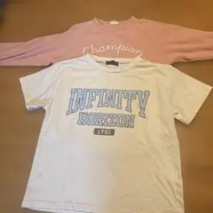 Love Toxic TシャツとChampion トップス セット