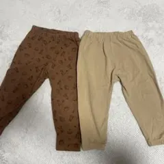 ユニクロ　パンツ　2本セット　90