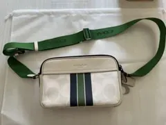 【coach限定モデル】COACH ショルダーバッグ シグネチャー ストライプのサムネイル