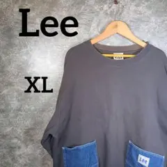 Lee ダブルデニムポケットスウェット XL ダークグレーのサムネイル