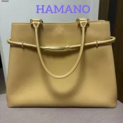 濱野皮革工芸　ハマノ　レザーハンドバッグ　皇室御用達　美品