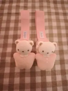 【美品】familiar ファミリア　ブランケットクリップ　ピンク