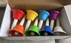 ハンドベル 8音セット カラフル ミュージックベル 楽器のサムネイル