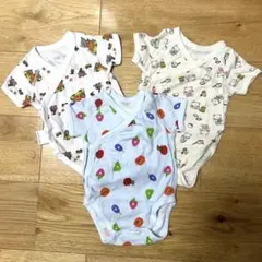 ユニクロ 前開きボディスーツ 3枚セット