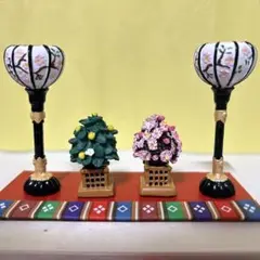 ひな祭り雪洞•桜•橘４点セット（再販）