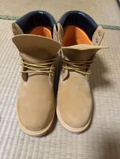Timberlandベージュ スエード ハイカットブーツ