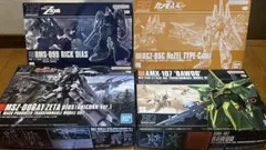 HGUC リゼル 4種セット 隊長機/一般機/C型/ディフェンサーbユニット