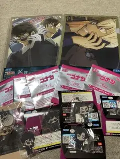名探偵コナン　アクリルストラップ　クリアしおりスタンド、クリアファイルセット
