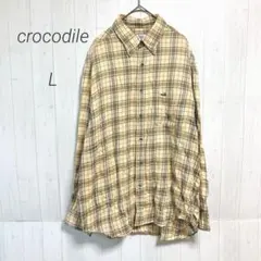 チェック シャツ 刺繍