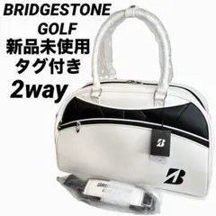 未使用品✨ブリヂストンゴルフ シューズ収納付き ゴルフバッグ ボストンバッグのサムネイル