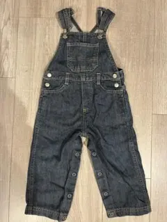 美品PETIT BATEAU デニムオーバーオール 81cm プチバトー