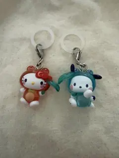 サンリオ ケロケロパーティめじるしアクセサリー ハローキティ ポチャッコ