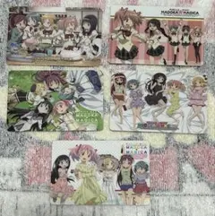 魔法少女まどかマギカ 開封品 ウエハース 5枚 セット まどか ほむら マミ