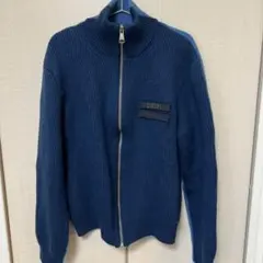 【DIESEL】ジップカーディガン　青