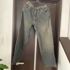 Wrangler ダークブルー ストレートジーンズ