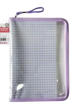 ダイソー 6リングファイルケース チェック A5 シール帳