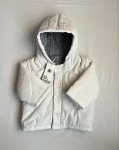 【新品】 プチバトー(Petit Bateau) フード付きジャケット 74cm