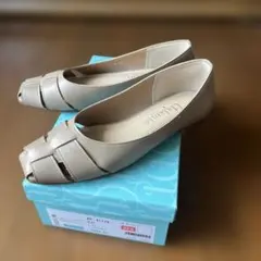 アルテミス　バイ　ダイアナ ベージュ オープントゥパンプス 23cm