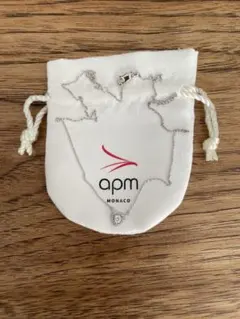 [エーピーエム モナコ] シルバーCZハートネックレス