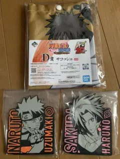 NARUTO 一番くじ サコッシュ 1 ラバーコースター 2