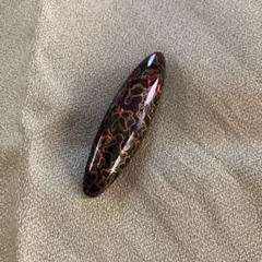 美品　津軽塗ブローチ