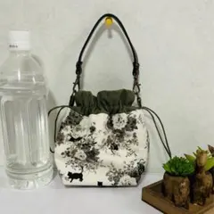 ハンドメイド　巾着型　ミニポーチ