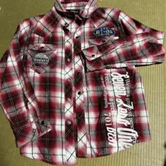 SEVEN ZERO ONE チェック柄長袖シャツ 140cm