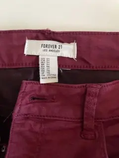 FOREVER 21 ボルドー チノパン