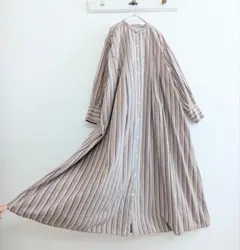 美品♪クロスアンドクロス コットン タイプライター シャツワンピース