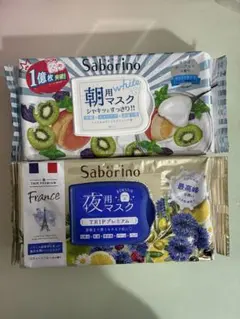 新品！2点セットSaborino 朝用・夜用シートマスク 各32枚入りのサムネイル