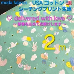 USA コットン　mode fabric　巾１１０✕２m　ゆめかわ　ベビー生地