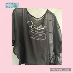 kitson シースルー Tシャツ M 黒のサムネイル