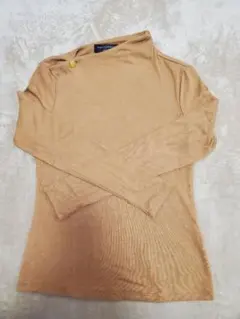 BANANA REPUBLIC キャメル ハイネックカットソー XS