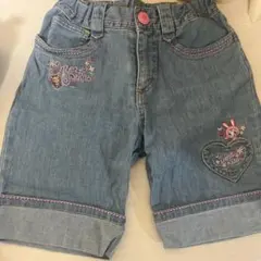 メゾピアノ デニムハーフパンツ 140