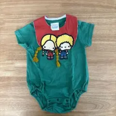 futafuta可愛いキャラクター付きロンパース 70