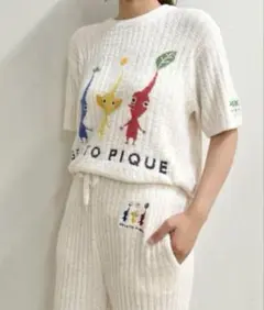 ジェラートピケ　PIKMINピクミン　スムーズィーリブプルオーバー＆ロングパンツ