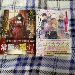 専用　死に戻りの悪役令嬢は、二度目の人生ですべてを幸せにしてみせる 1 他　二冊