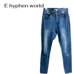 E hyphen worldデニム スキニー カジュアル　切りっぱなしギャルのサムネイル