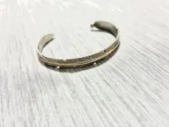 ナバホ　Tee Mace フェザーバングル　インディアンジュエリー