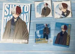 轟焦凍 アウター 缶バッジ クリアカード ポストカード ステッカー ヒロアカ