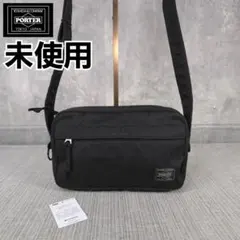 未使用　PORTER　ポーター　デニム　ショルダーバッグ　クロスボディ　ブラック