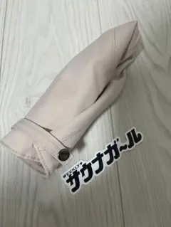 WEEKLYサウナガール サウナハット ピンクベージュ　ステッカー付