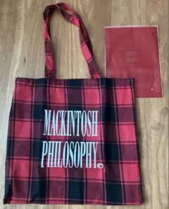 MACKINTOSH PHILOSOPHY チェック柄トートバッグ雑誌LEE付録