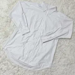 【c5678】TOPVALU カッターシャツ　長袖　ライトグレー