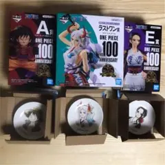 ワンピース 一番くじ Vol.100  ヤマト、A賞、E賞、L賞3つ