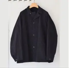新品未使用25SS COMOLI デニムワークジャケットブラック サイズ4 ブラックデニム ワークジャケット(1(MEN) Black/ブラック): COMOLI
