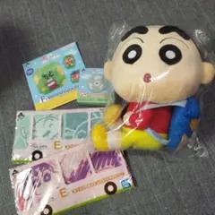 クレヨンしんちゃん　一番くじ　人形　タオル等5点セット