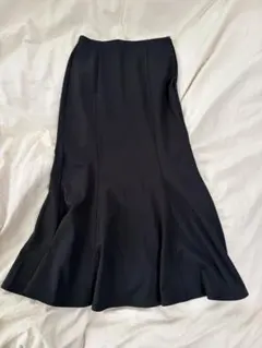GU マーメイドスカート ロングスカート フレアスカート ブラック